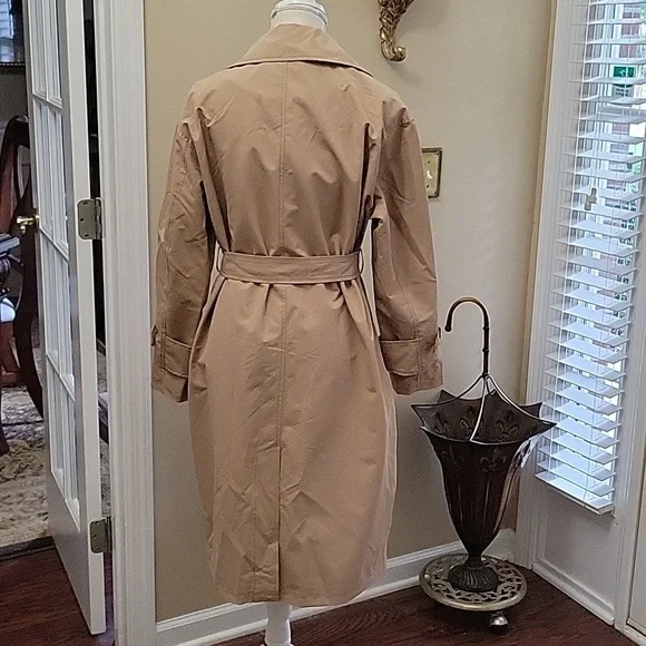 Risissida double breasted trench coat water resistant loose oversize Medium New… - Picture 5 of 12